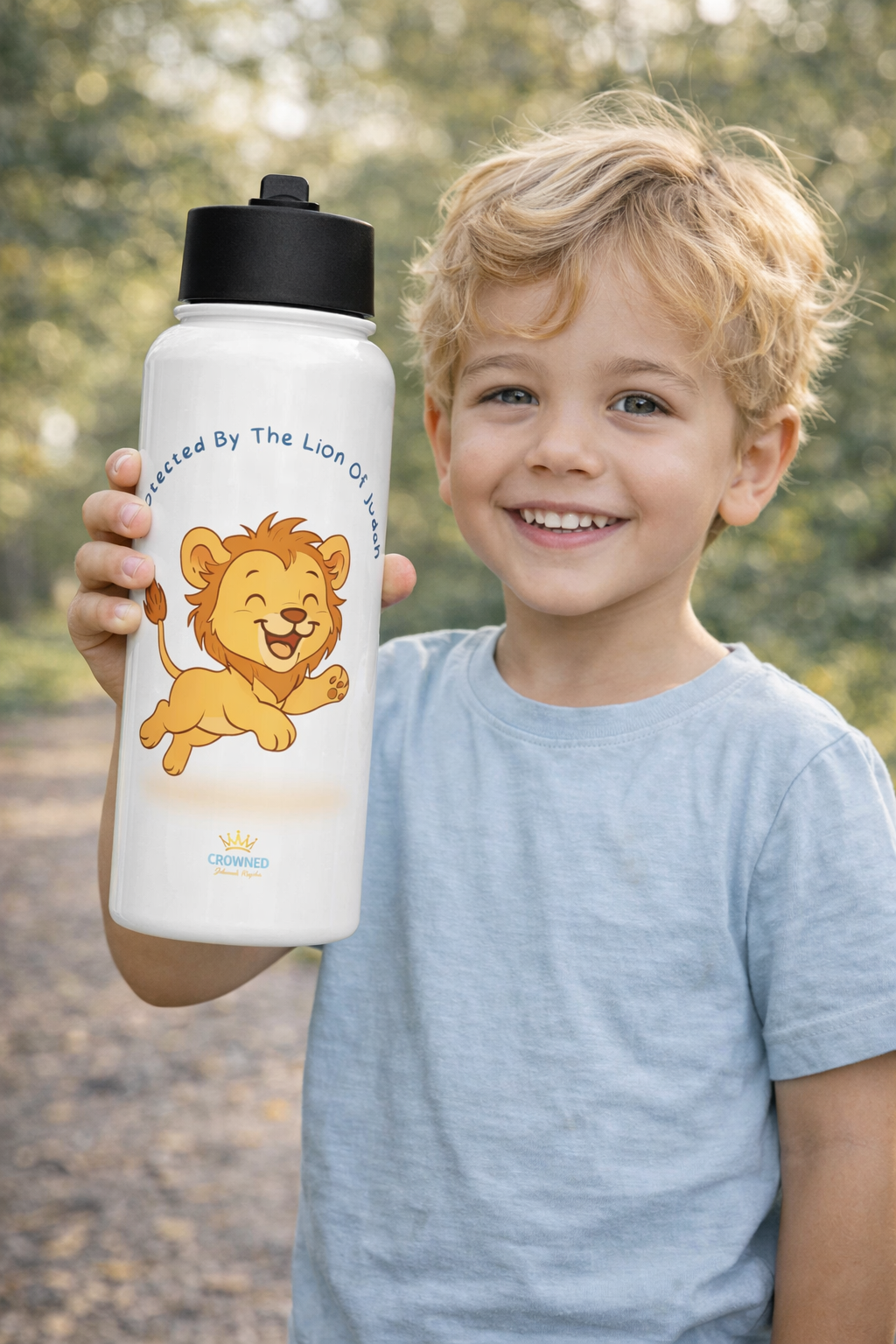 Rise in His Joy - Lion of Judah - with straw lid