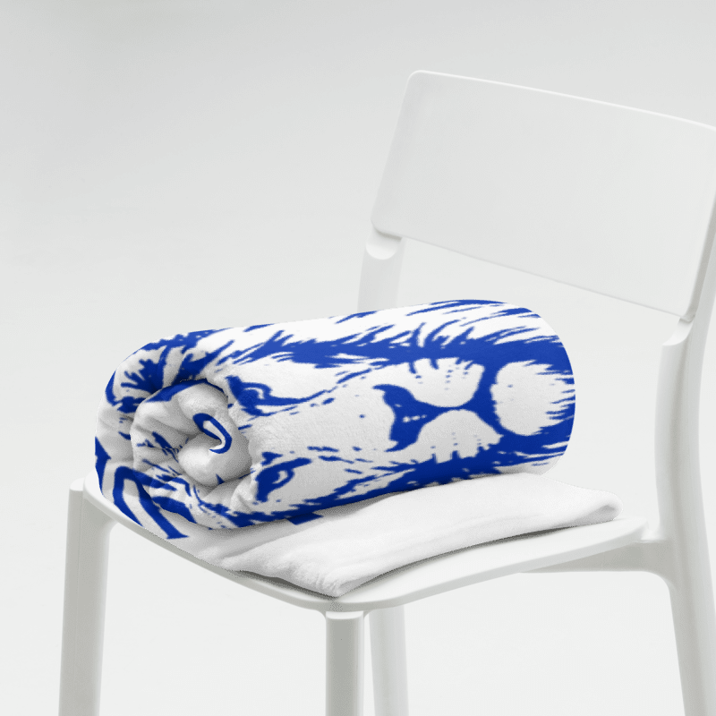 Lion of Judah is Returning  Blanket - blue